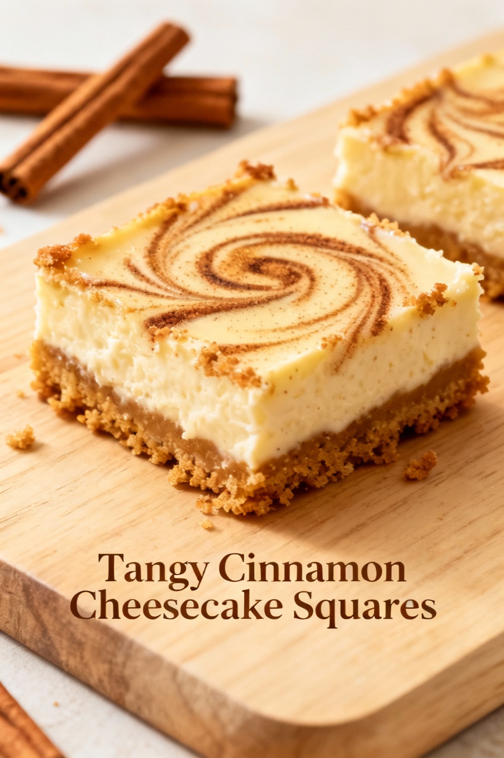 Tangy Cinnamon Cheesecake Squares