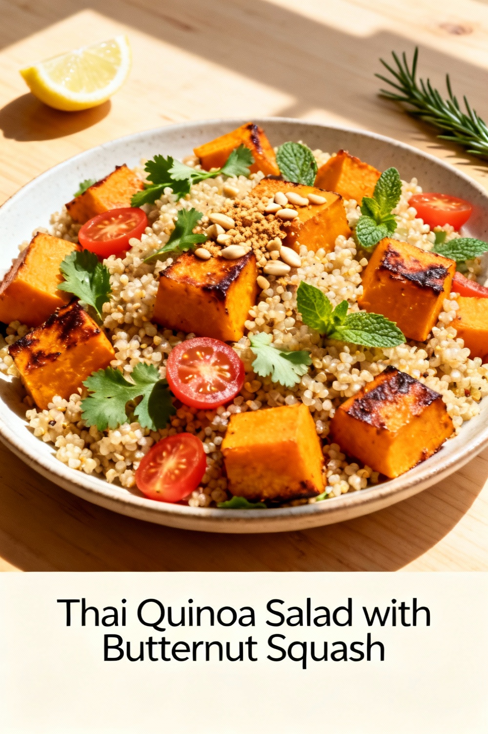 Thai Quinoa Salad with Butternut Squash