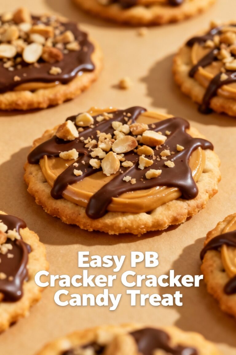 Easy PB Cracker Candy Treat