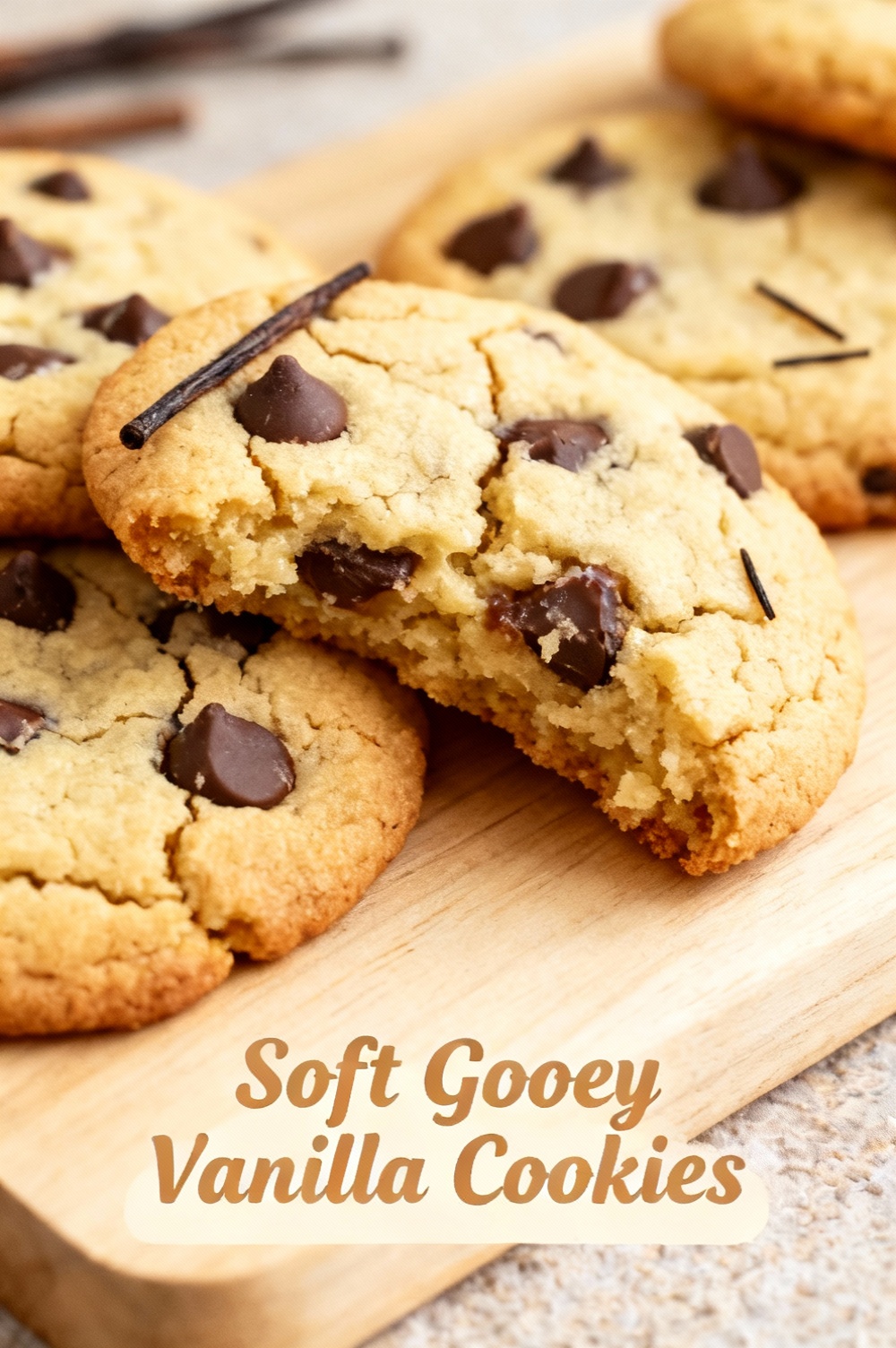 Soft Gooey Vanilla Cookies