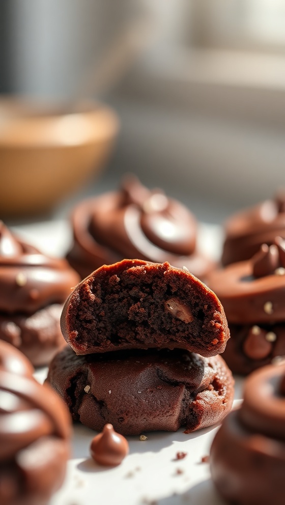 Chocolate Ganache Cookie Bites