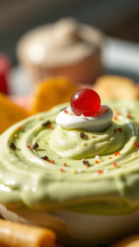 Festive Grinch Cream Dip