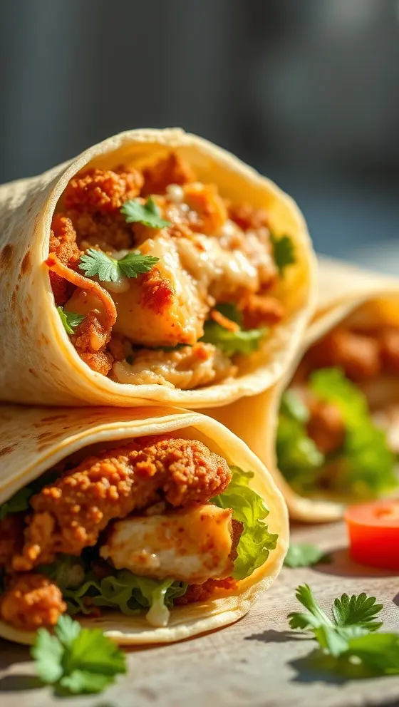 Crispy Chicken Ranch Wraps