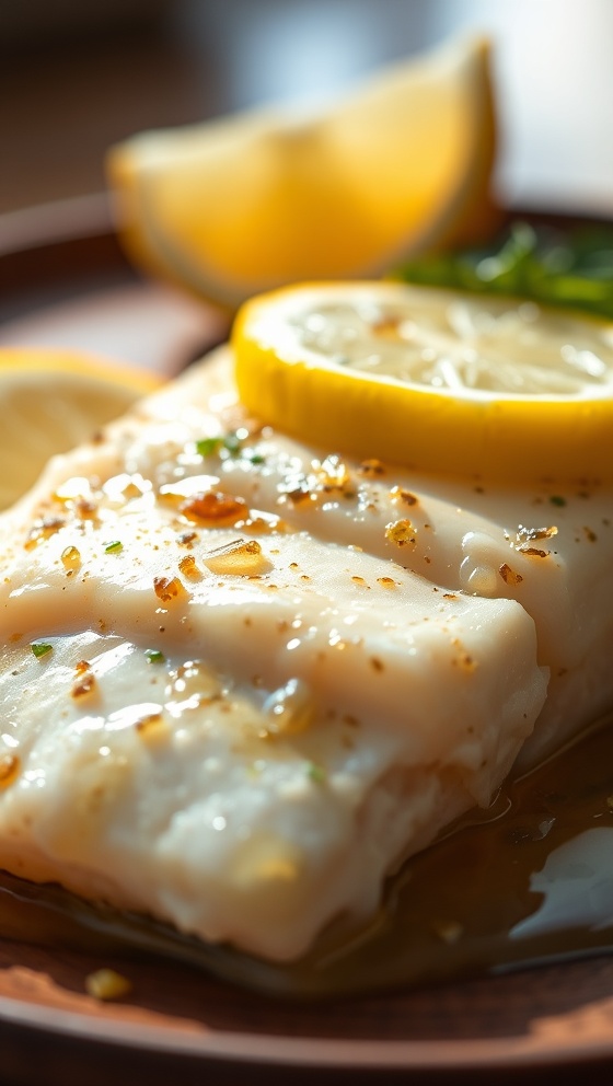 Garlic Butter Cod with Lemon
