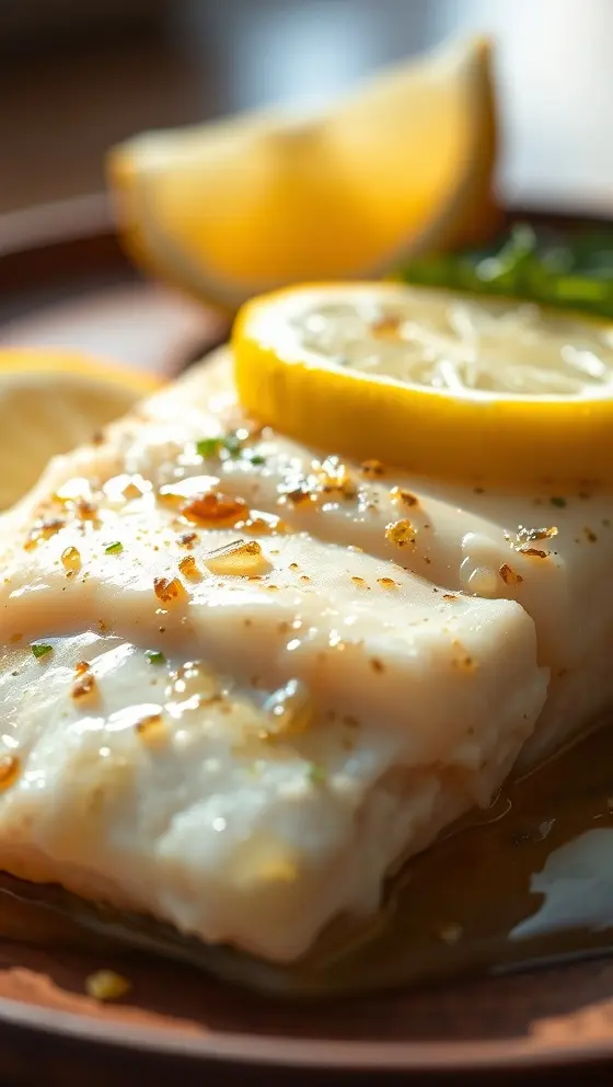 Garlic Butter Cod with Lemon