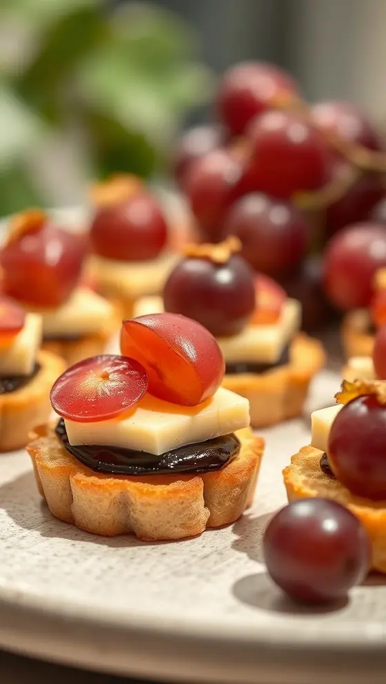Grape and Cheese Bites