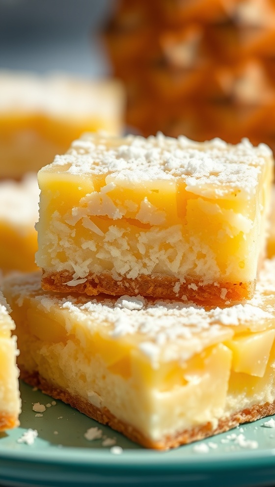 Hawaiian Pineapple Coconut Bars