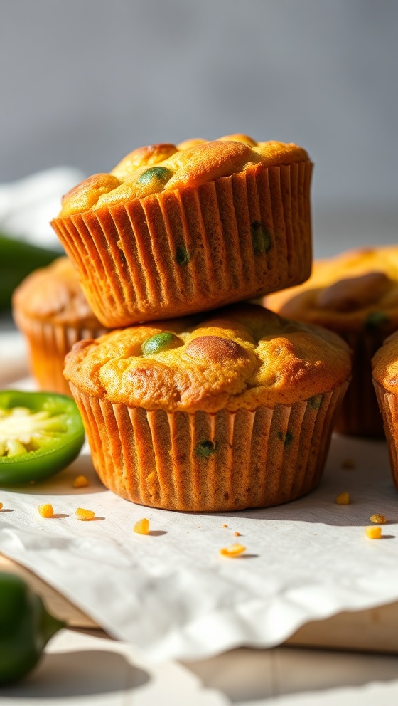 Jalapeno Cornbread Muffins