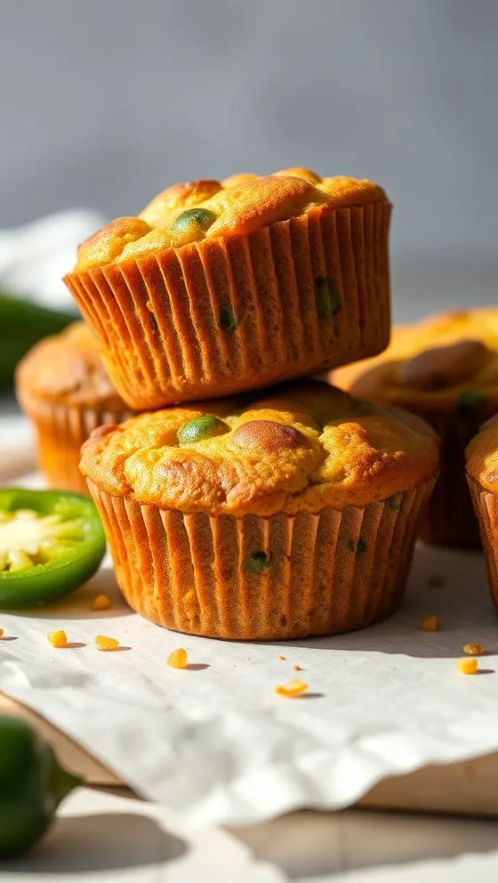 Jalapeno Cornbread Muffins