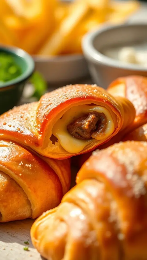 Zesty Sausage Cheese Crescents