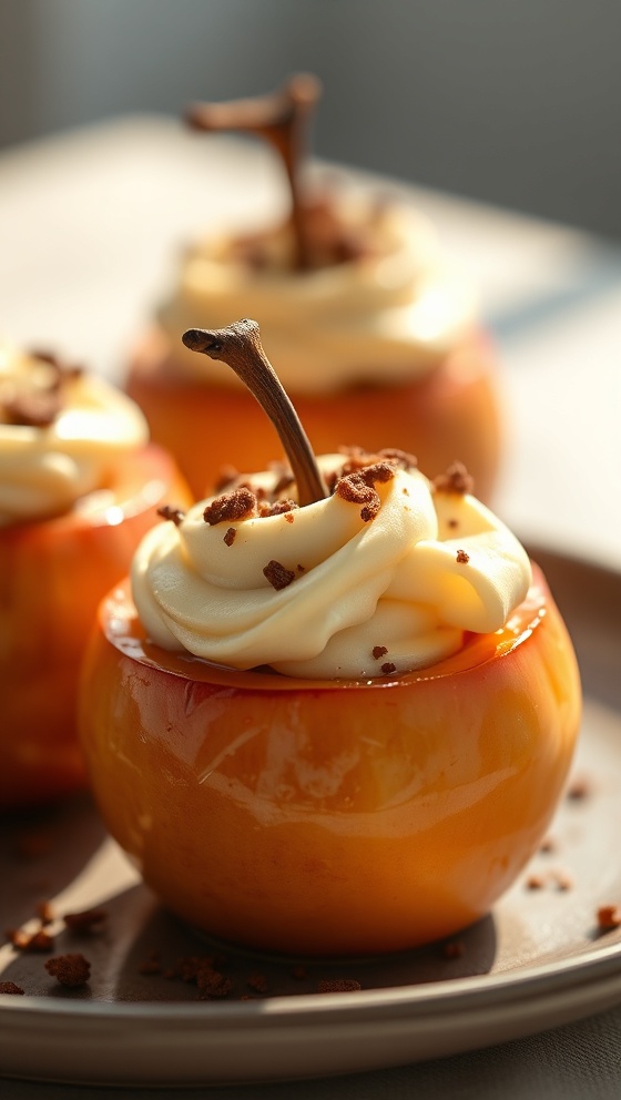 Cheesecake Stuffed Baked Apples