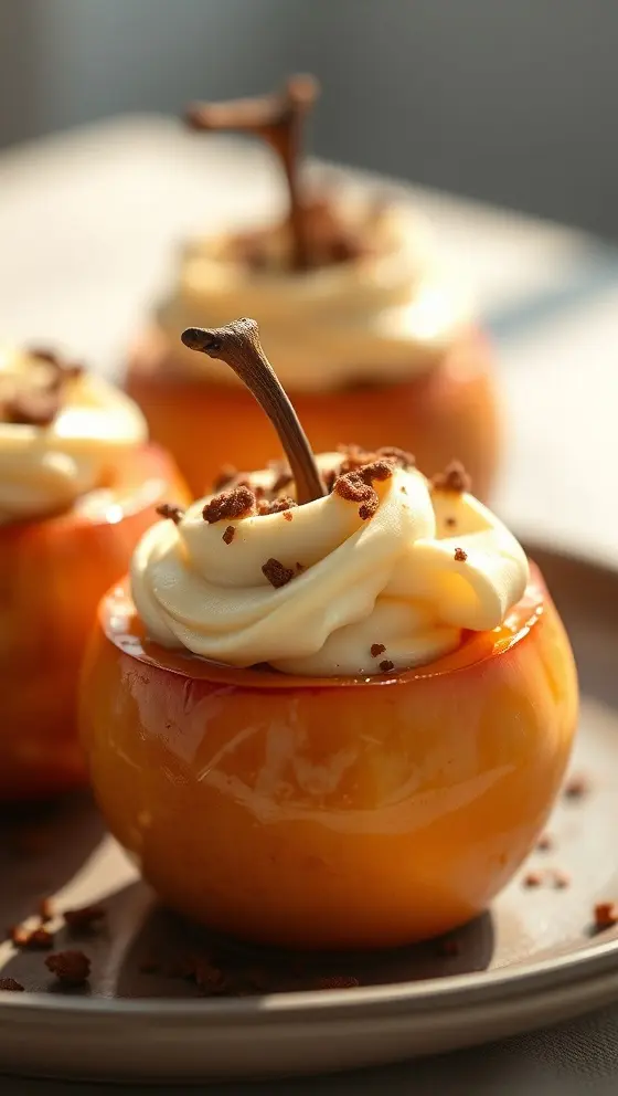 Cheesecake Stuffed Baked Apples