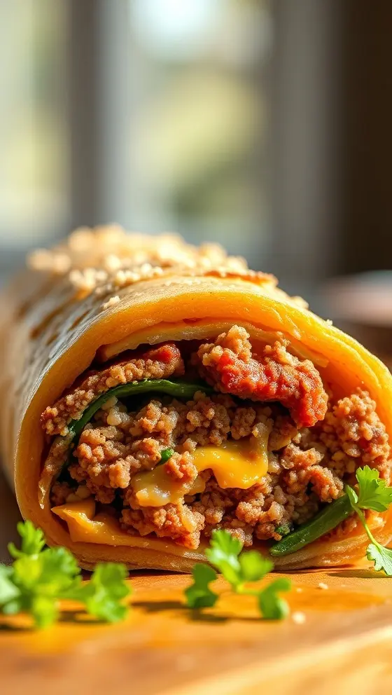 Cheesy Ground Beef Roll
