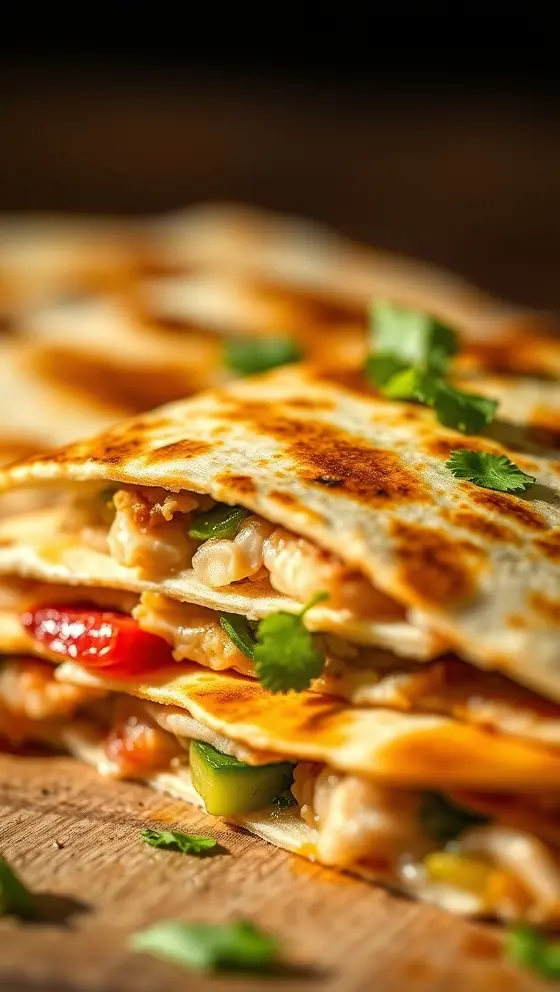Chicken Quesadillas with Veggies