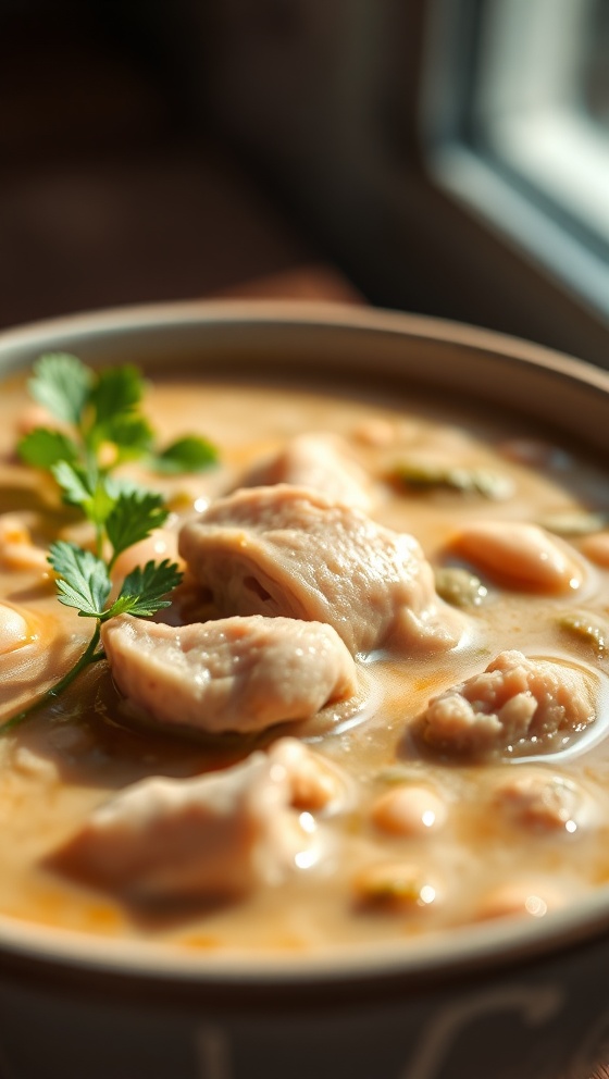 Creamy Bean Soup with Chicken
