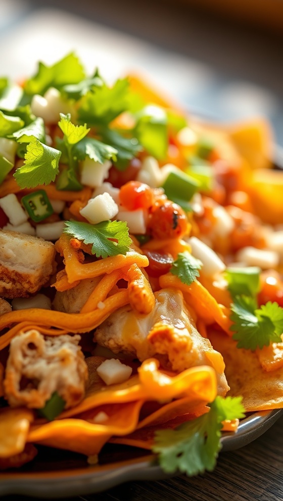 Loaded Chicken Nachos