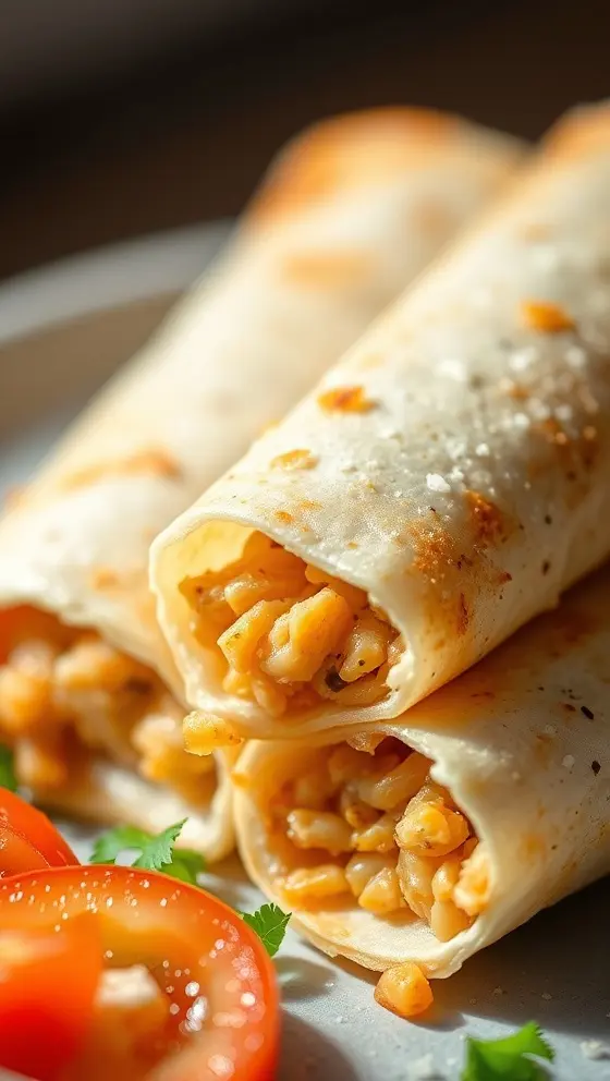 Oven Baked Chicken Taquitos