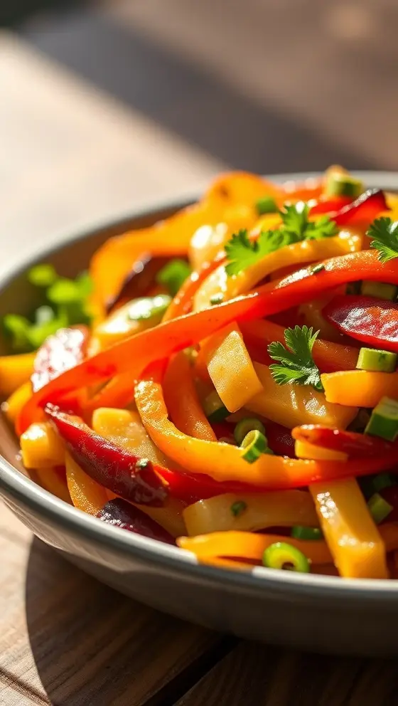 Rainbow Veggie Stir Fry
