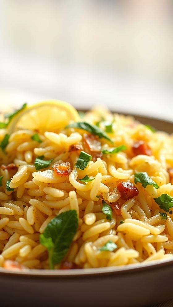 Zesty Lemon Orzo Salad