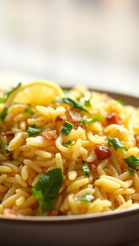 Zesty Lemon Orzo Salad